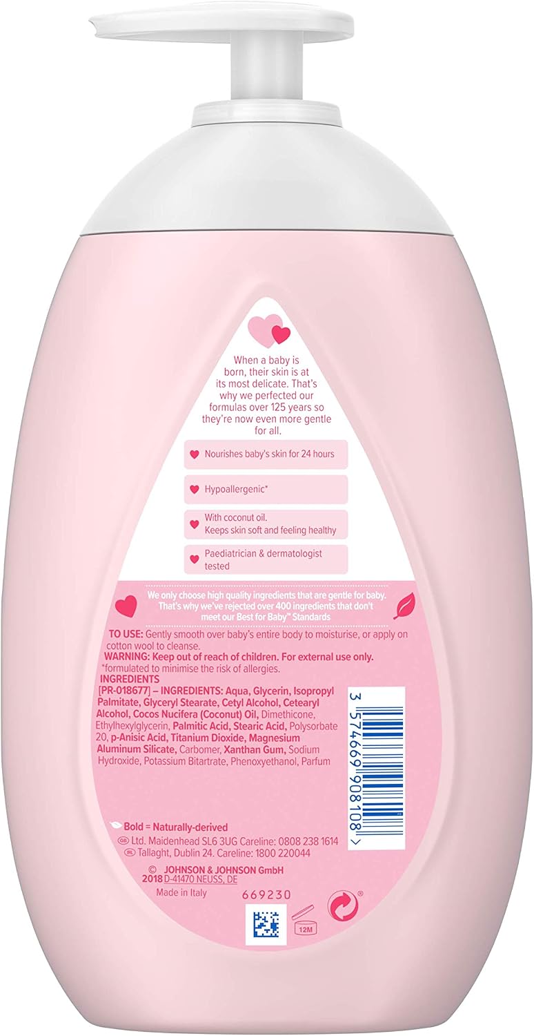 Johnson's Baby Lotion Multipack - Gentle and Mild for Delicate Skin and Everyday Use - 24 h Moisturisation - 3 x 500 ml - Image 4