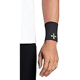 Tommie Copper Compression Wrist Sleeve, Black, Small, Unisex, Breathable