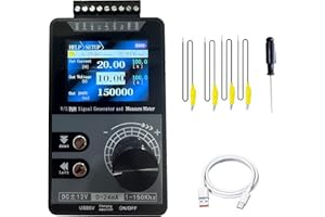 TKXEC Adjustable Signal Generator 4-20mA 0-12v DC Voltage Current Analog Simulator PWM Pulse 1-150kHz High Precision Short Circuit Protection for PLC Controller Panel LED Testing Calibration