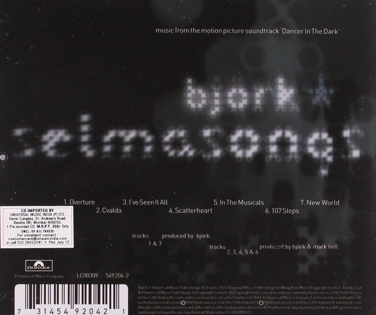 Amazon Selma Songs Bjork エレクトロニカ 音楽 Amazon Selma Songs Bjork エレクトロニカ 音楽