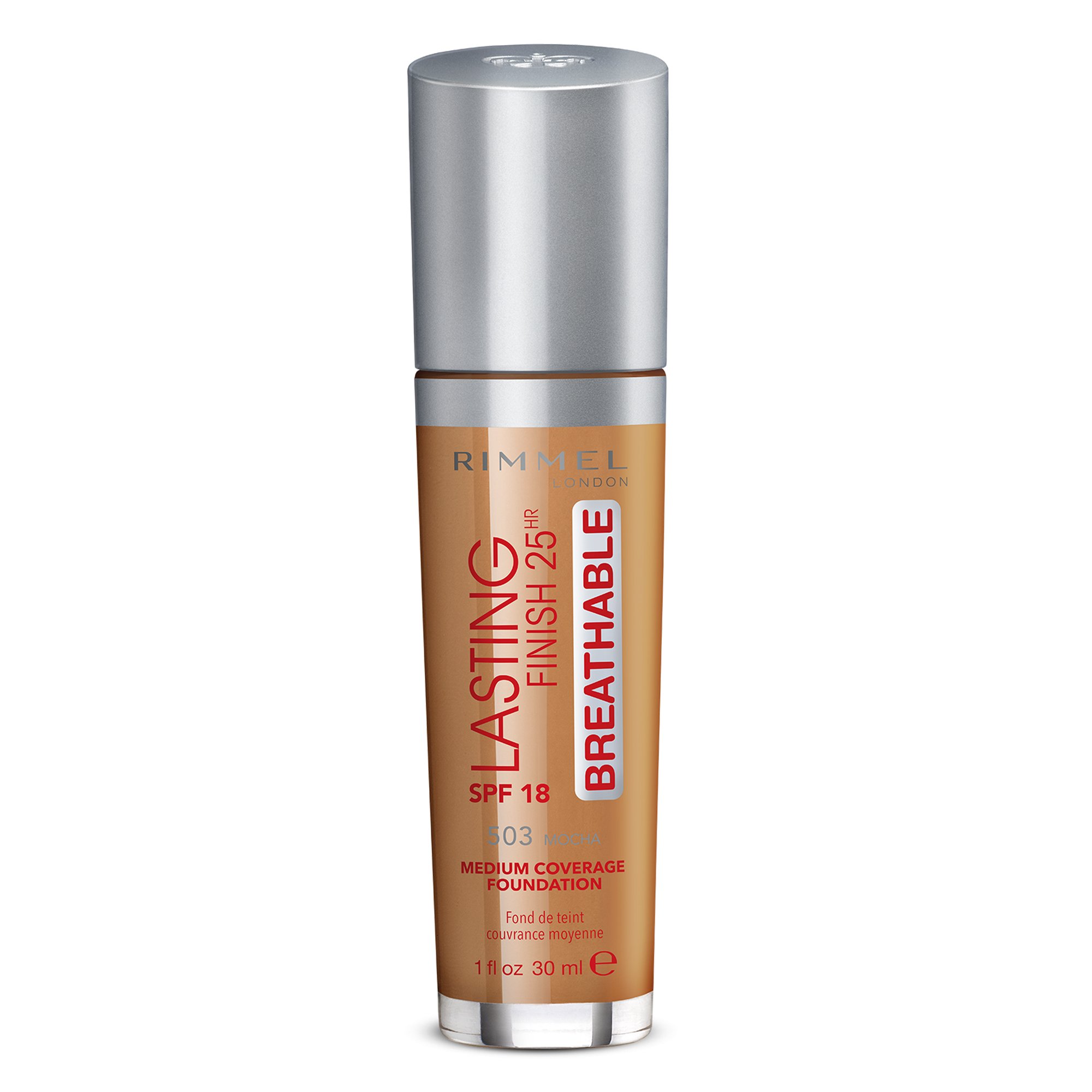 Rimmel London Lasting Finish Breathable Foundation, Spf 20, 503 Mocha