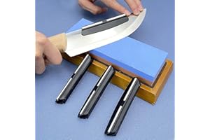 2Pcs 15 Degree Knife Angle Guide Ceramic Blade Sharpening Stone Aid Whetstone Assistance Guider for Knifes Sharpener Tool