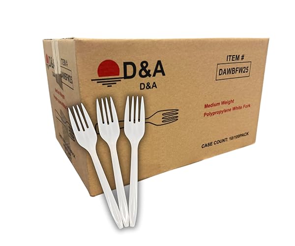 1000 COUNT PLASTIC FORKS DISPOSABLE MEDIUM WEIGHT BPA...