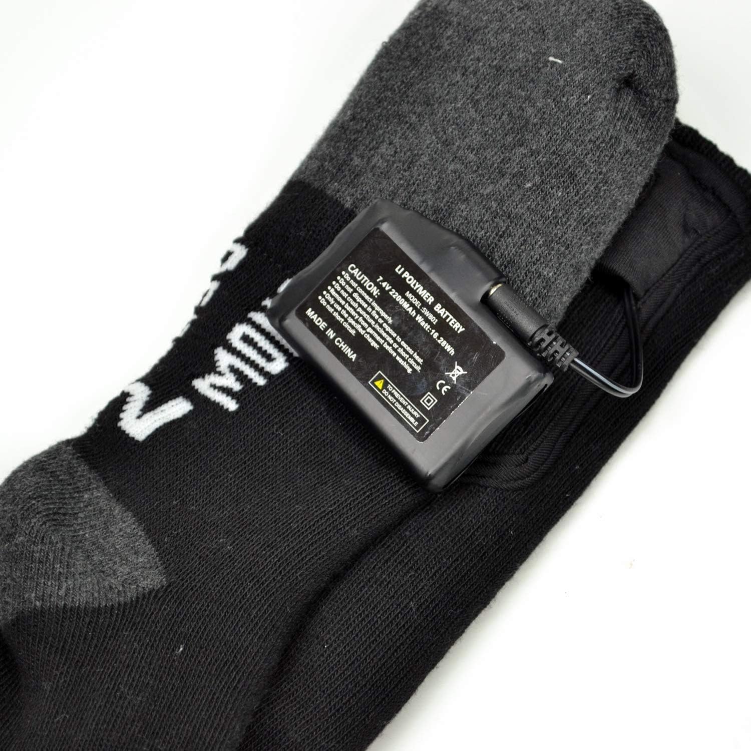 SAVIOR HEAT 7.4V 2200mAH/3000mAh Rechargeable Li-ion Batteries, Charger for Heated Gloves, Heated Socks, Heated Hats(2200 MAH): Clothing