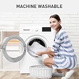XIYUNTE Large Square Shower Mat 70x70cm Non Slip Anti Mould White view 6