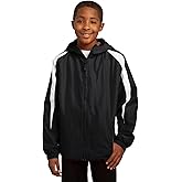 SPORT-TEK Youth Fleece-Lined Colorblock Jacket