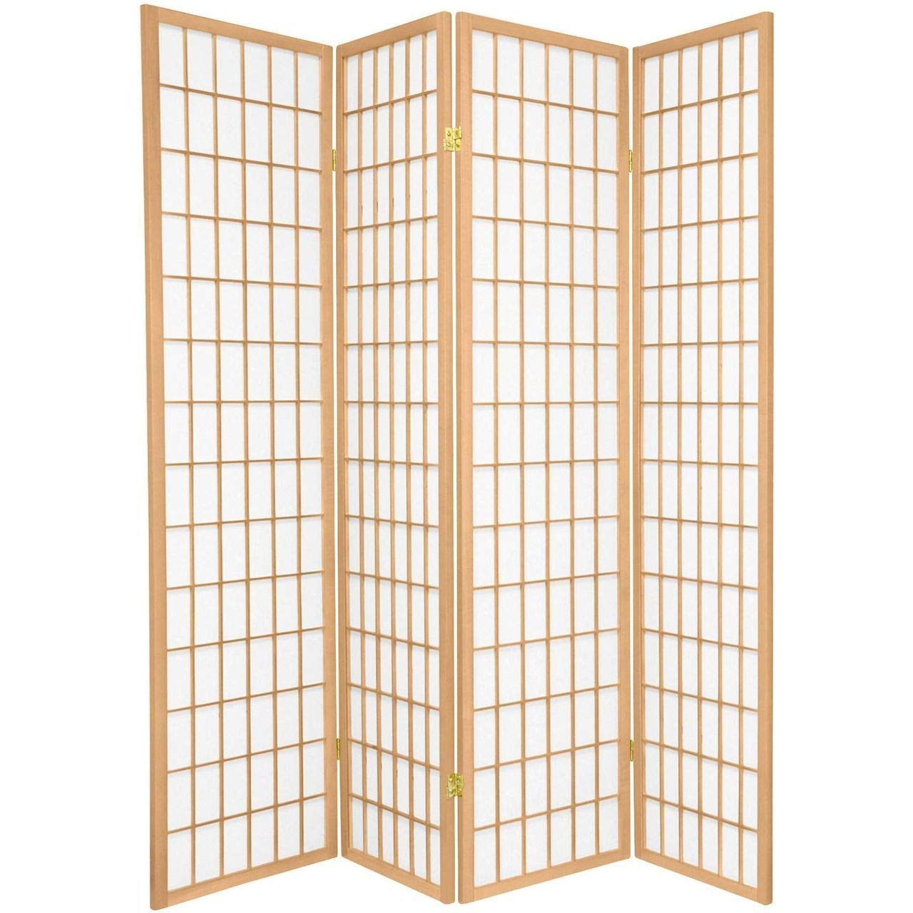 4 Panels Natural Shoji Screen Room Divider Buy Online in United Arab