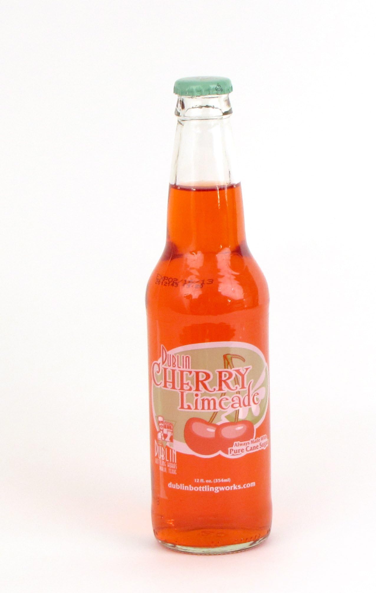 Retro Soda Sweetened with Pure Cane Sugar 12oz Glass Bottles (Pack of 6) (Dublin Cherry Limeade)