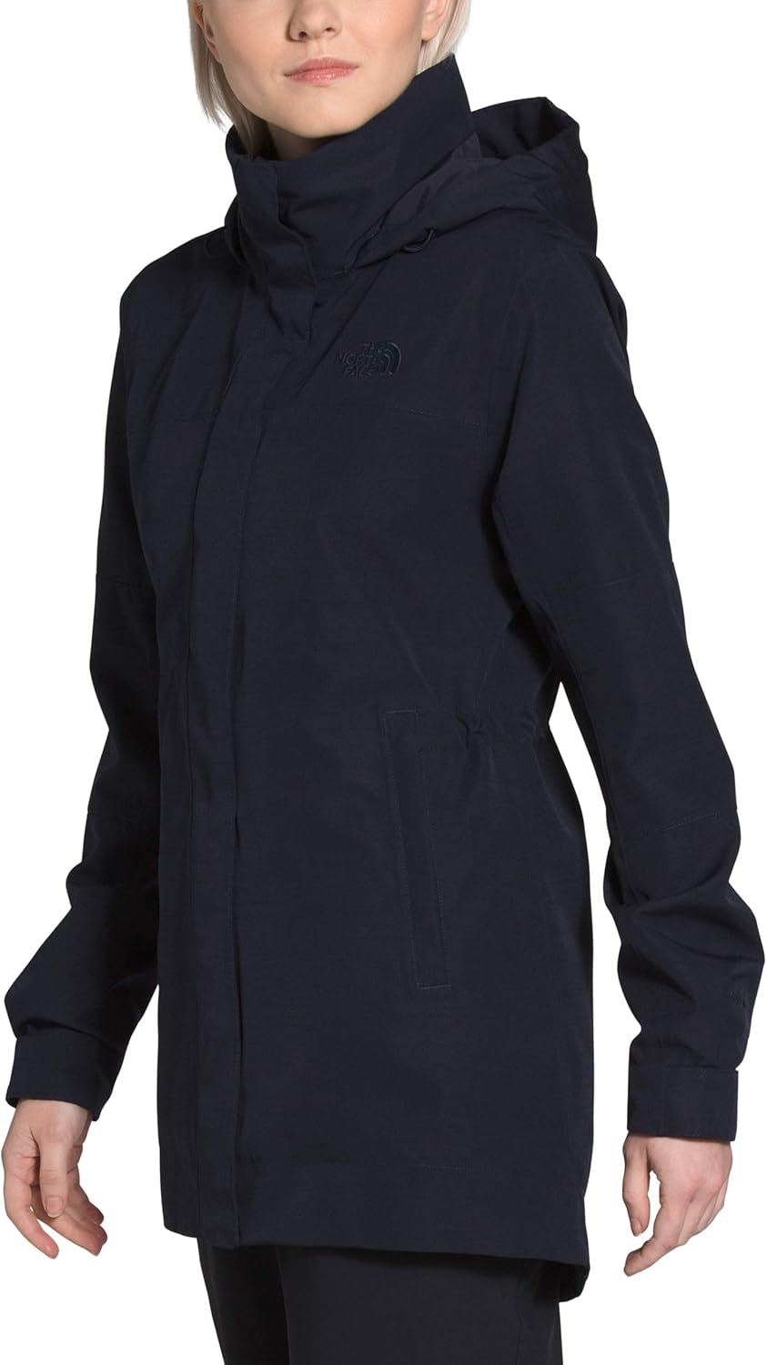 The North Face Women's Westoak Hooded Waterproof City Trench Coat: Clothing