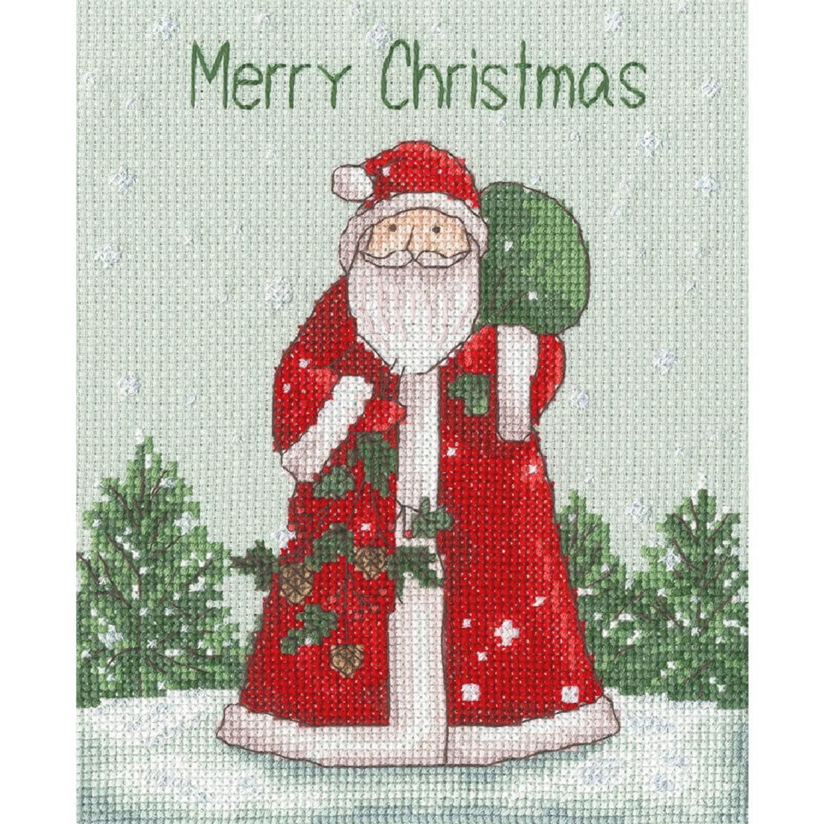 Bothy Threads Counted Cross Stitch Kit - Ol' St Nick