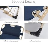 WY8 Garden Chair Sun Lounger Outdoor Folding Reclining Blue view 6