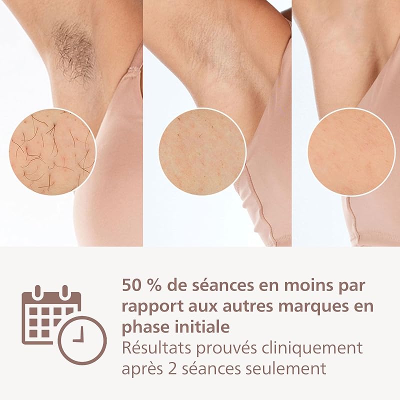 Lumea série 8000 - épilateur à lumière pulsée, alternative à l'épilation laser, technologie SenseIQ, 3 embouts pour le corps, le visage et les zones de précision, BRI946/00