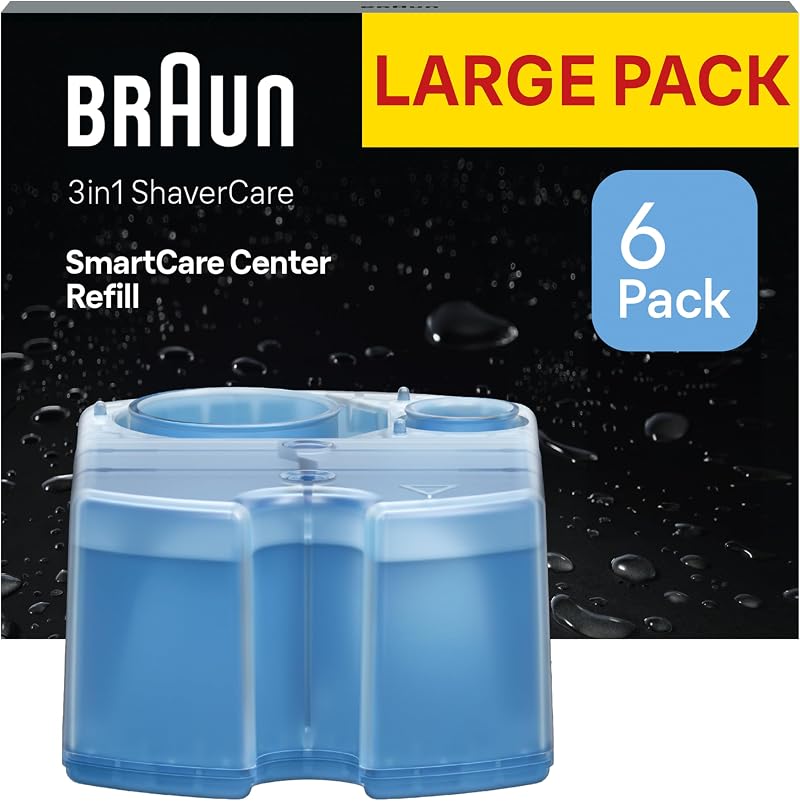 Braun Original SmartCare Shaver Care Centre Refills 6 Pack 3in1 Cleaning Fluid