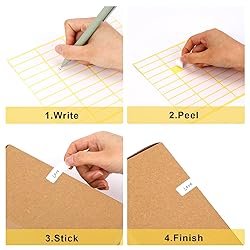 1980 Pcs Blank File Folder Labels 0.5x1.75 Inch