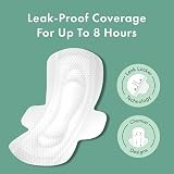 Rael Organic Cotton Cover Sanitary Towels Regular Absorbency with Wings view 2
