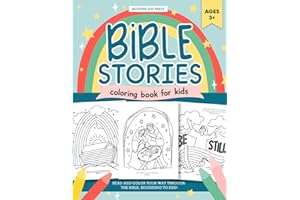 The Bible Stories Christian Coloring Book for Kids: Read and Color Your Way Through the Bible, Beginning to End