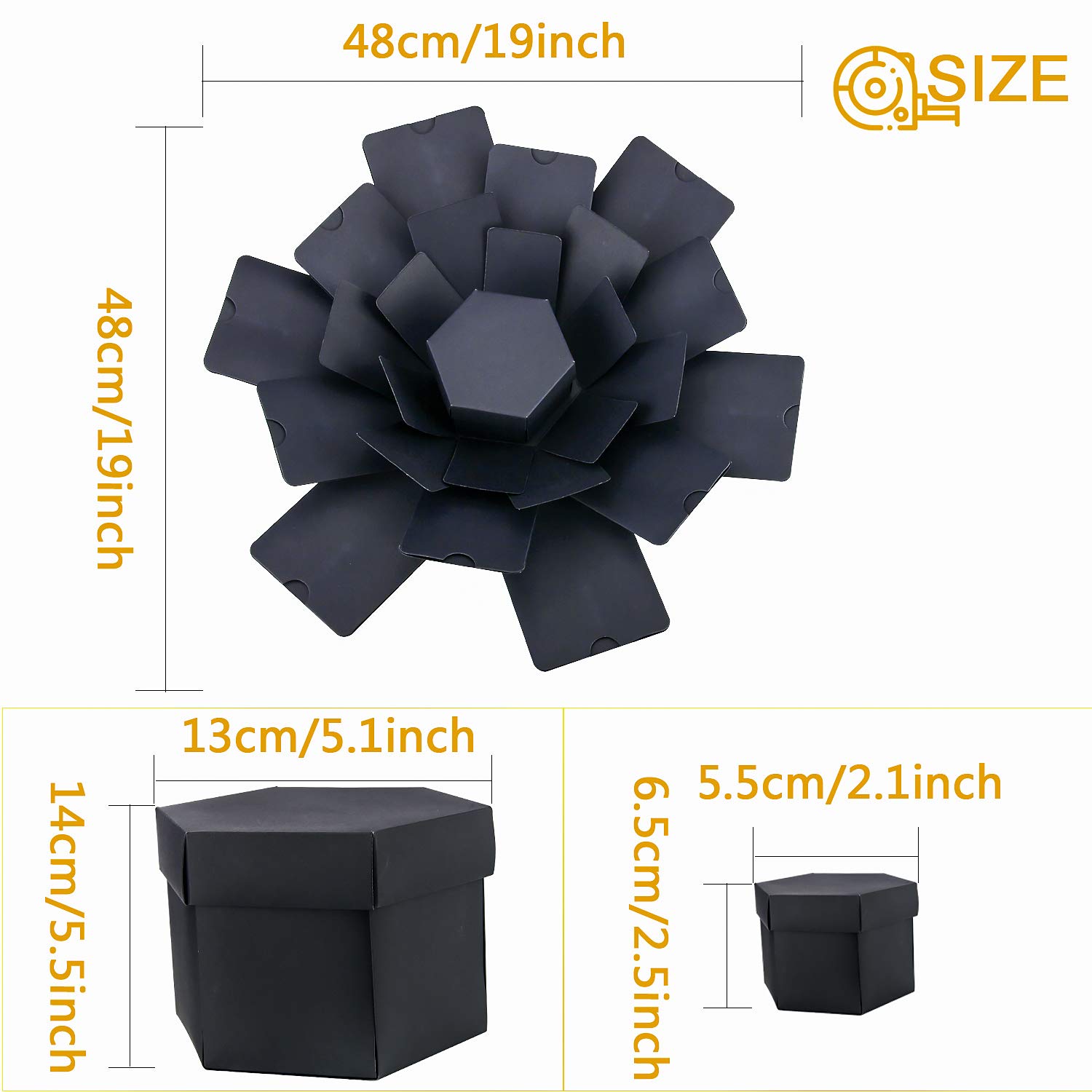 diy explosion gift box for boyfriend