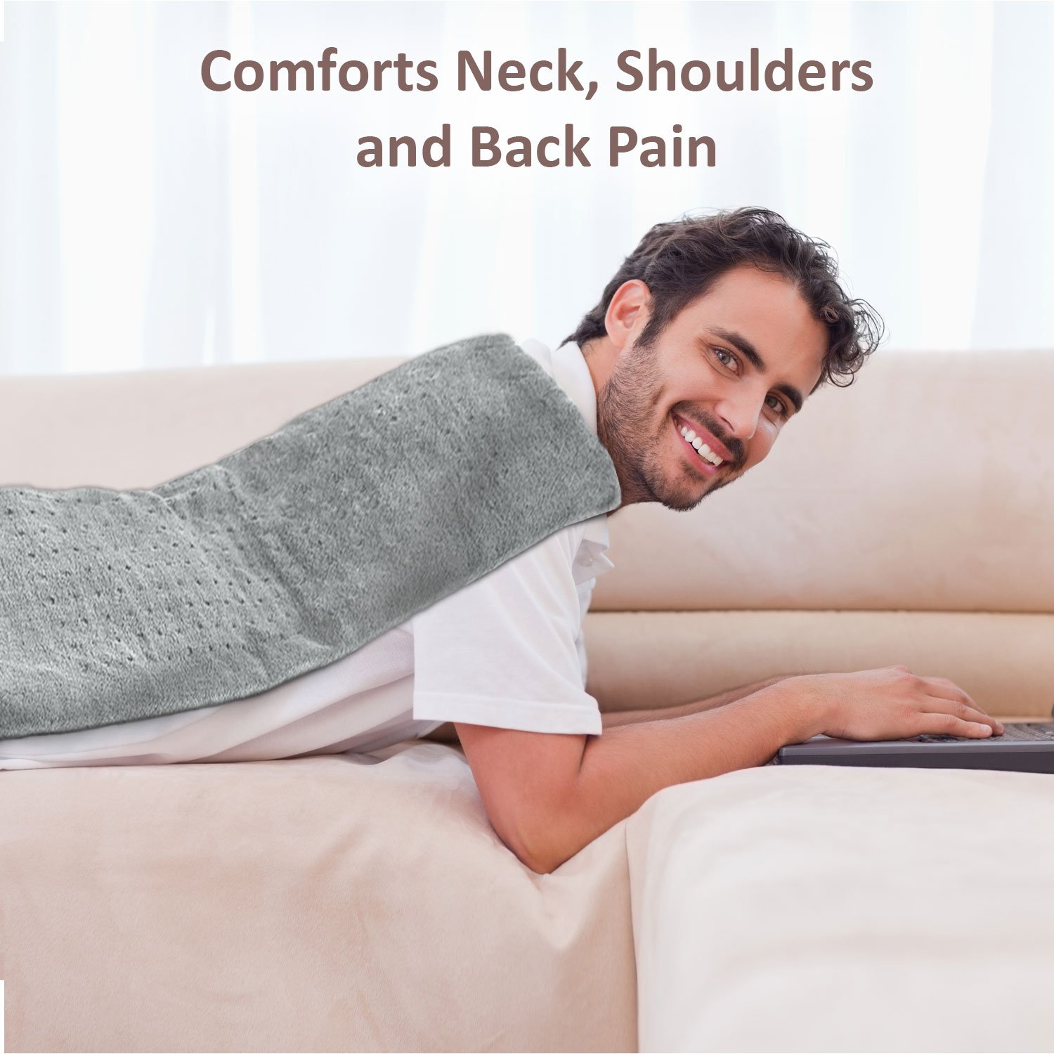 XXL Heating Pad Electric Heating Pad for Moist and Dry Heat Therapy
