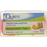 Quies Pair Of Foam Earplugs Of Earplugs - Pack Of 3