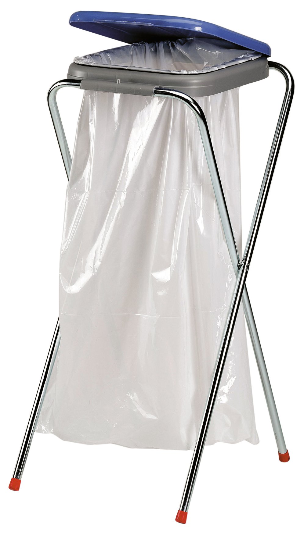 axentia Rubbish Bag Stand, Metal, Multi-Colour, 36 x 42 x 78 cm