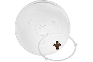 LISHINE 12.5 inch/31.5cm Microwave Glass Plate Microwave Glass Turntable Plate Replacement Microwave Glass Tray for LG, Samsung, Kenmore, Hotpoint, Panasonic and GE
