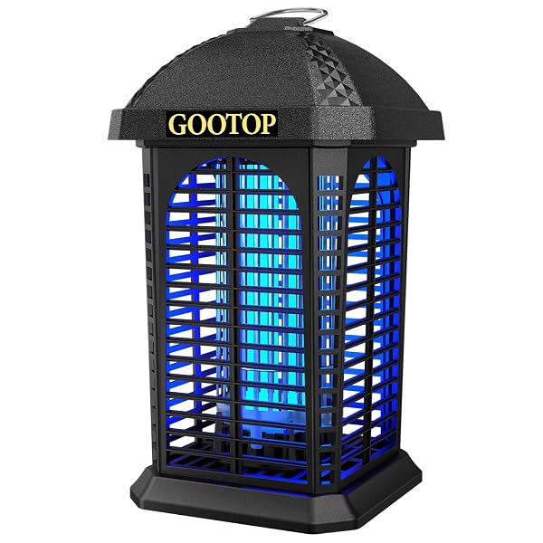 BUG ZAPPER OUTDOOR, 4200V ELECTRIC MOSQUITO ZAPPER, BUG ZAPPER OUTDOOR, FLY TRAPS, FLY ZAPPER, MOSQUITO KILLER INDOOR 3 PRONG PLUG, 90-130V, ABS PLASTIC OUTER