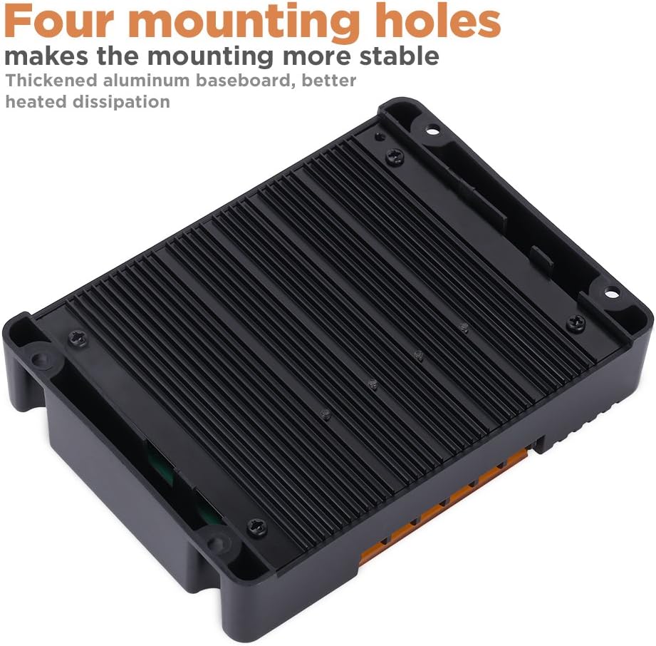 GHB 20A 12V 24V Solar Charge Controller Auto Switch LCD Intelligent Panel Battery Regulator Charge Controller Overload Protection Temperature Compensation : Garden & Outdoor