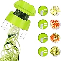 Spiralizer for Veggies, 4 in 1 Zoodles Spiralizer, Zucchini Noodle Maker, Spiralizer for Veggies Noodles, Zucchini Spiralizer