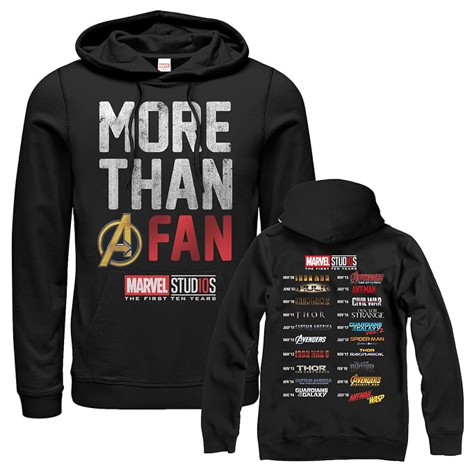 Marvel Men's 10th Anniversary More Than a Fan Hoodie