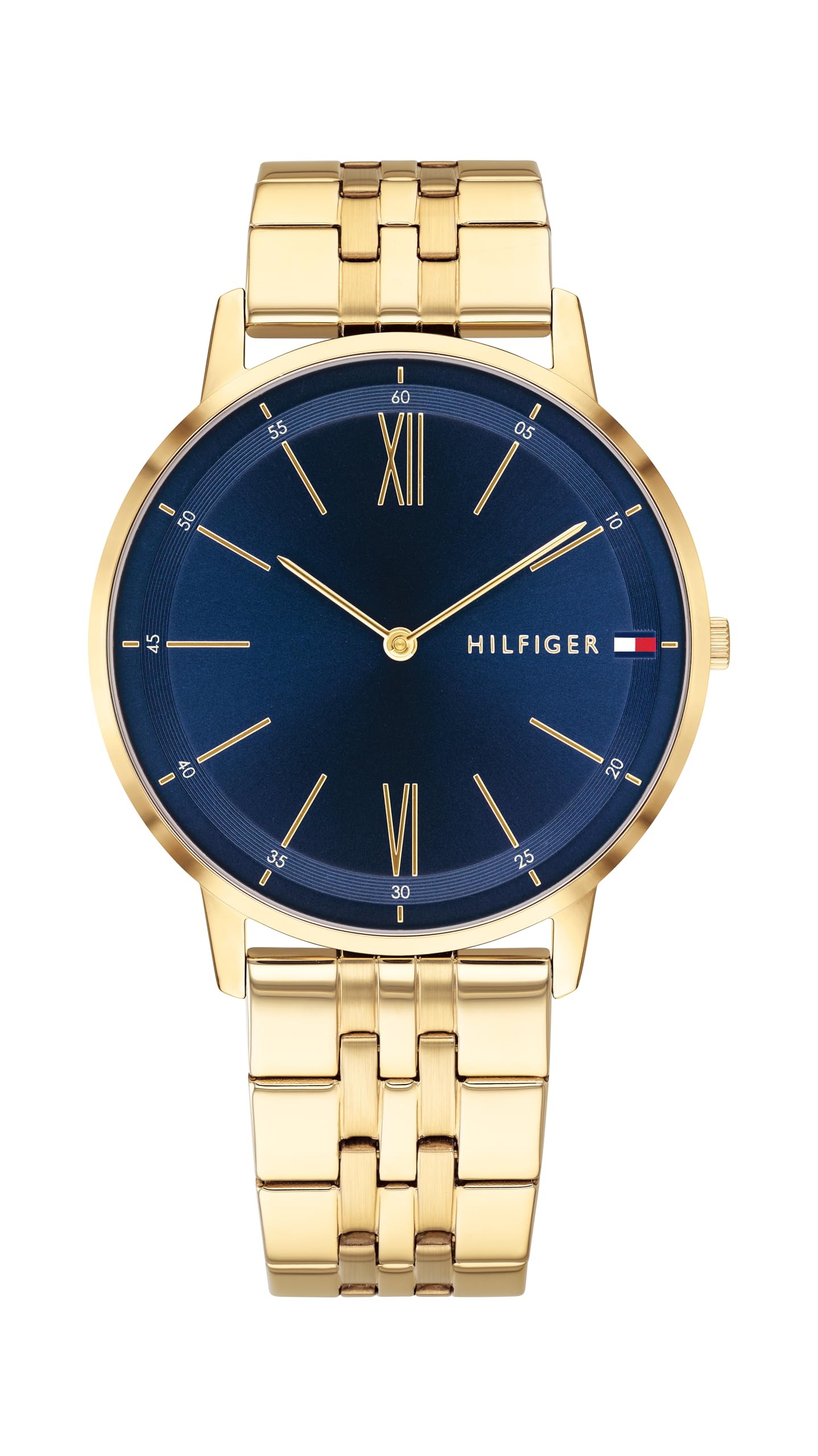 Tommy Hilfiger Analogue Quartz Watch for Men with Gold Colored Stainless Steel Bracelet - 1791513