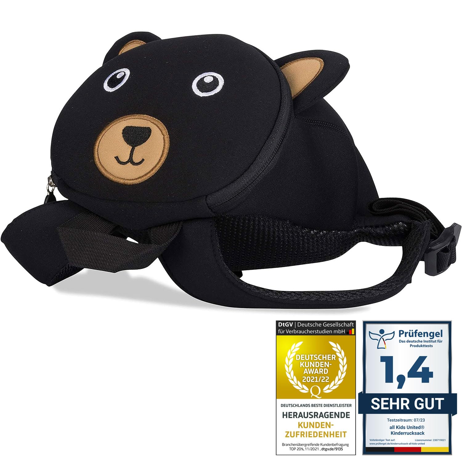 Kids Backpack for Toddlers Kindergarten Backpack for Kids School Bag Animal Backpacks 2-6 years Waterproof, lightweight, ergonomic straps and extremely robust (Bear)