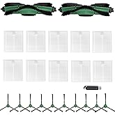 Replacement Parts Compatible with Irobot Roomba Essential Vacuum 100/1000 Series 104 105 105X Combo 106 108 Accessory Y0110 Y0140 Q011 Q0120 Q0520 Includes 2 Brush Roller &amp; 10 Side Brush &amp; 10 Filters