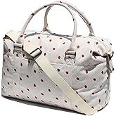 ESVAN Travel Tote Duffel Gym Bag,Weekender Overnight Carry-on Tote Crossbody Bag with Wet Pocket and Trolley Sleeve Upgraded