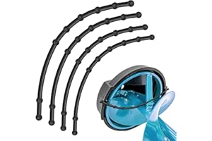 SFNSM 4 Pcs Rubber Guard Strap 11 Inch Ice Auger Blade Protectors High Elastic Auger Cover Strap for Power and Hand Ice Augers Ice Auger Accessories Winter Ice Fishing Accessories