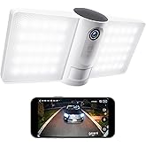 Geeni Smart Floodlight Camera: 1080P HD, Motion Sensor, Night Vision, Two-Way Audio, Alexa & Google Assistant Compatible: Wat
