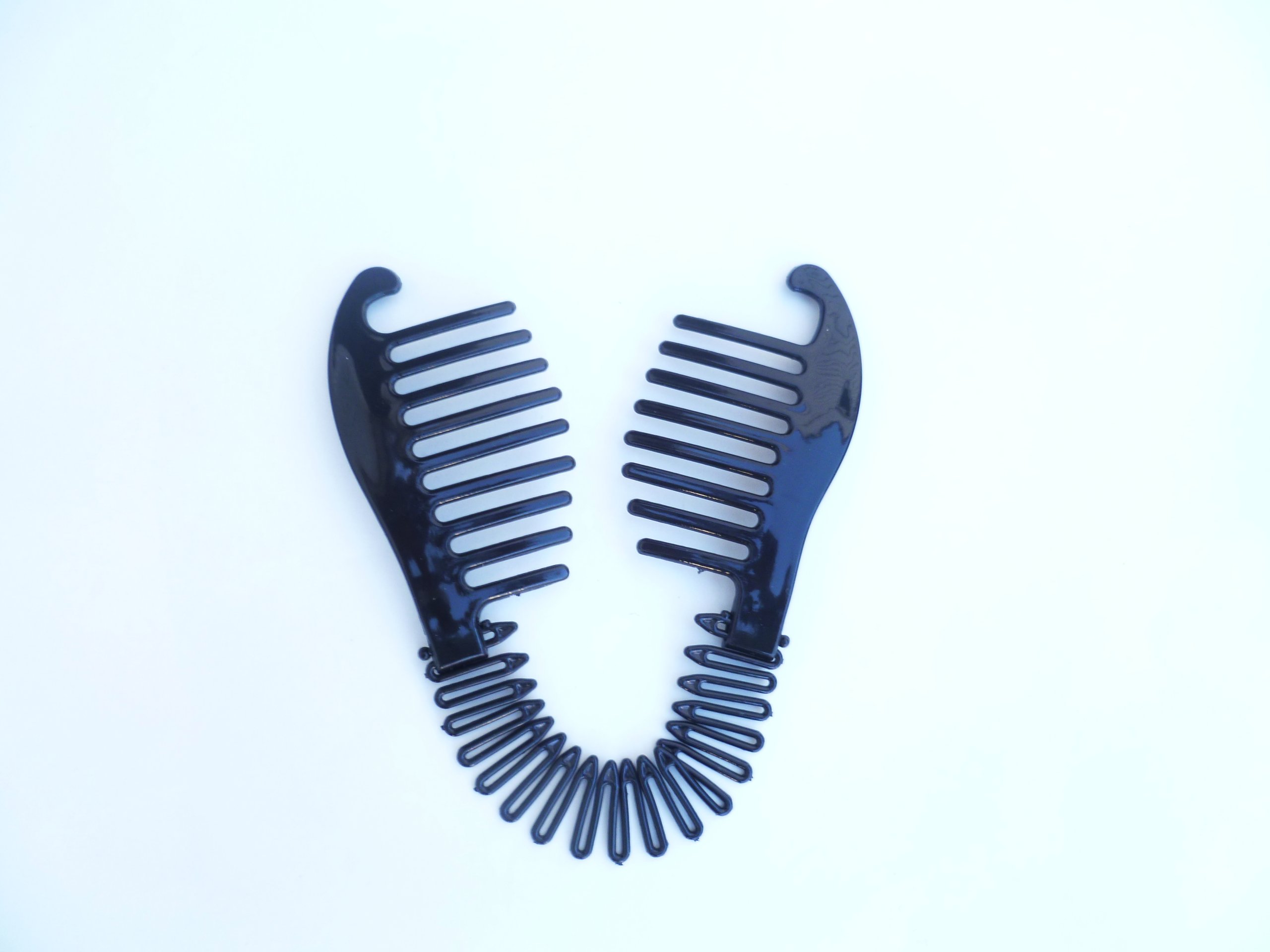 Interlocking Banana Combs Hair Clip French Side Comb Holder 80's 90's