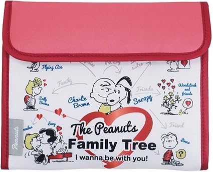 Amazon 母子手帳ケース スヌーピーの可愛いハート相関図柄 レッド ワンタッチテープで開閉しやすい定番ジャバラタイプ Peanuts エンジュール 母子手帳サイズ13 18cm 保険証 診察券 キャッシュカード等をまとめるのに便利なマルチケース 母子手帳ケース ベビー