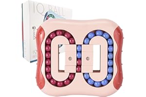 Fayoo Bead Maze Brain Teaser Puzzle Toys Fidget Toy Bead Color Classification IQ Educational Toys for Kids Game Prizes Stocking Stuffers Light Red