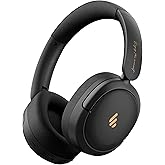 Atom Max - Hybrid Active Noise Cancelling Headphones, Hi-Res Audio, Wireless Over-Ear, Foldable, 45H Playtime, Fast Charging, Customize via an App, Bluetooth v5.4, ANC Headphones, Black