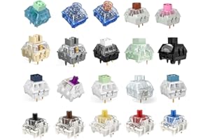 ZJMEHTY Kailh | Gateron Series Mechanical Keyboard Switches Sample Pack (20pcs)