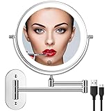 Rechargeable Wall Mounted Lighted Makeup Vanity