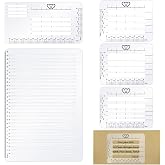 Teling 5 Pack Straight Line Stencil for Journaling, Stencil Templates Set | 11 Inch Envelope Addressing Guide Scale Spacing Line Ruler Guide for Card Paper Journal Lettering Writing