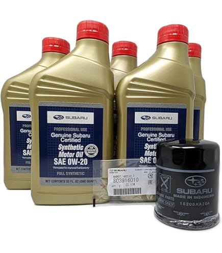 Amazon.com: Subaru 2022-2026 WRX 5 Qts Synthetic Motor SAE 0W-20