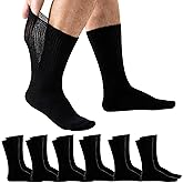 Aavwbydc Diabetic Socks for Men Women Non Binding Hospital Extra Wide Neuropathy Socks