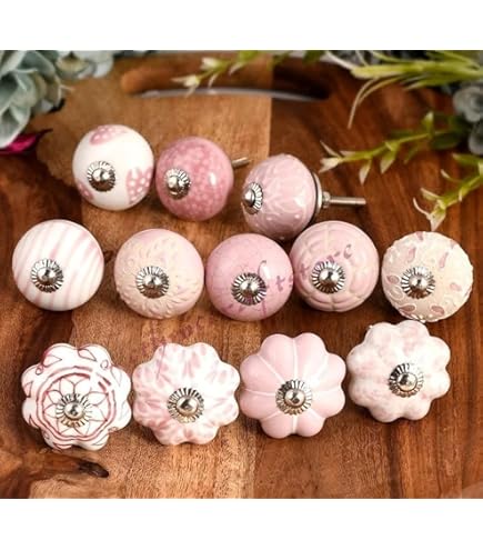 AMmao Hot Pink Drawer Knob 4 Pack Dresser Knobs Cabinets Knobs Round Drawer  Pulls Decorative Knob for Kitchen Bathroom Hardware Cupboard Furniture  Wardrobe - Amazon.com