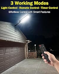 Engrepo Solar Street Lights Outdoor, 20000lm IP65