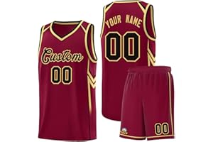 Custom Basketball Uniform for Men Kids-Personalized Printed Basketball Jersey Shorts with Name Number Logo