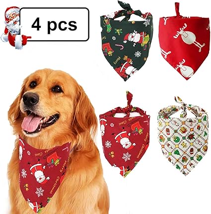 Immagini Animali Di Natale.Emocci Pet Bandana Per Cane E Gatto Colletto A Bandana Per Cani Di Natale Double Face Elegante Foulard Per Cani Di Piccola Taglia E Grande Animale Amazon It Prodotti Per Animali Domestici