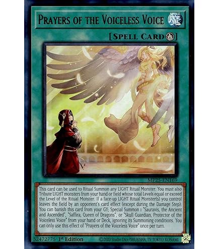 Amazon.com: YU-GI-OH! Lo, The Prayers of The Voiceless Voice - PHNI-EN019 -  Secret Rare