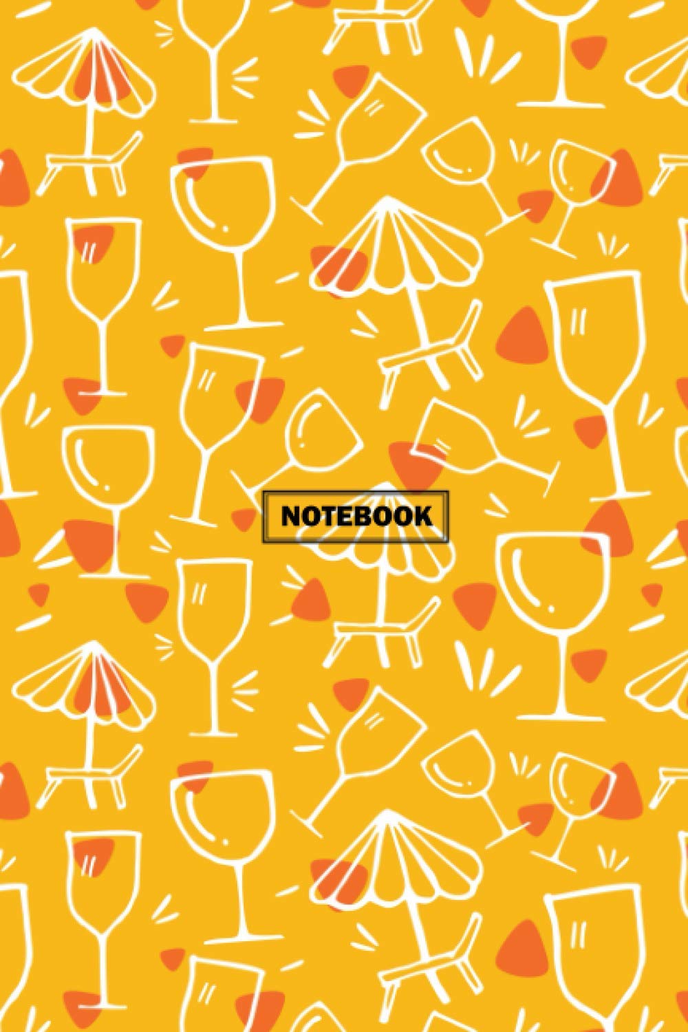 Notebook Yellow Holiday Theme Cover: Inspirational Journal - Notebook to Write In for Journals - Notebooks for Women & Girls. 120 Pages 6 x 9 inches